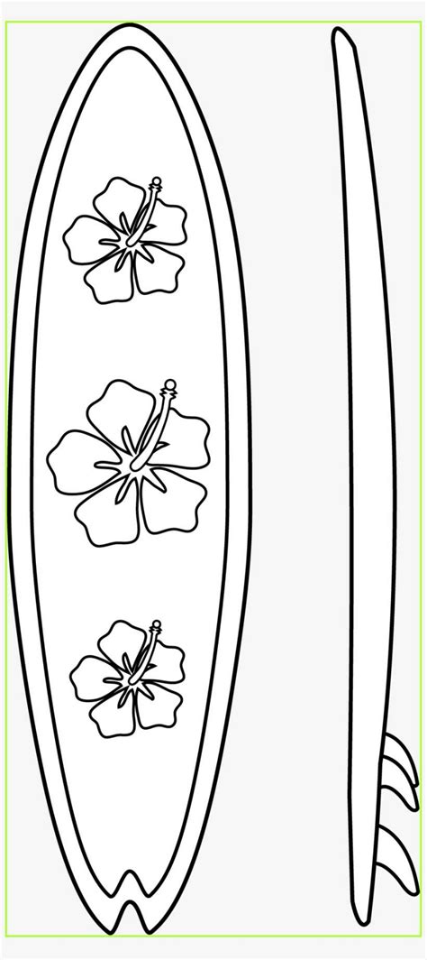 Surfboard Outline Clipart Jpeg - Hawaiian Surf Board Drawings PNG Image | Transparent PNG Free ...