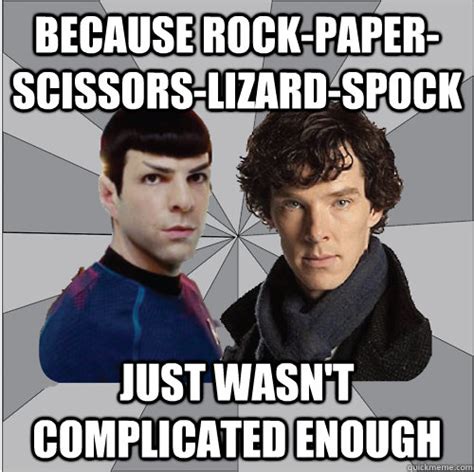 Because Rock-Paper-Scissors-Lizard-Spock Just wasn't complicated enough ...