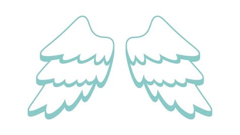 Premium Vector | Cartoon angel wings vector illustration