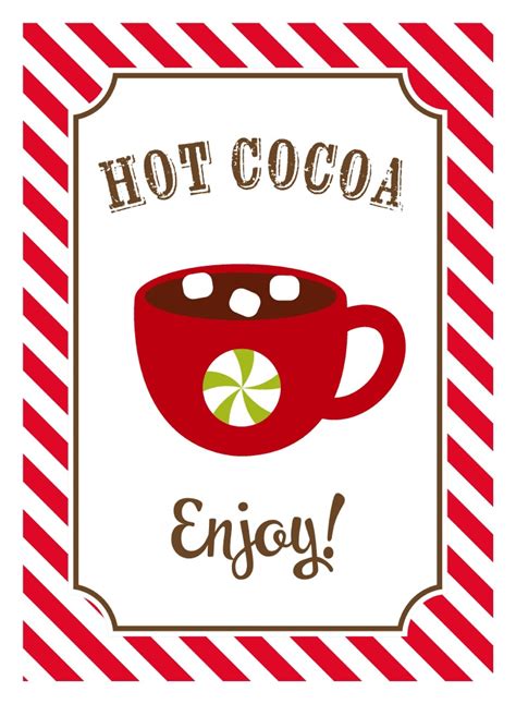 Hot Cocoa Bar Printable - Printable Word Searches