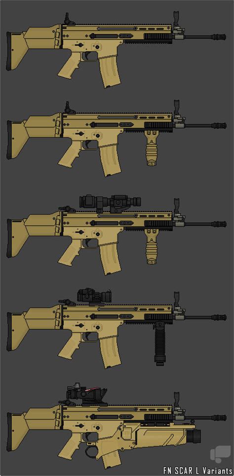 FN SCAR L Variants by ChineseWarri0r on DeviantArt