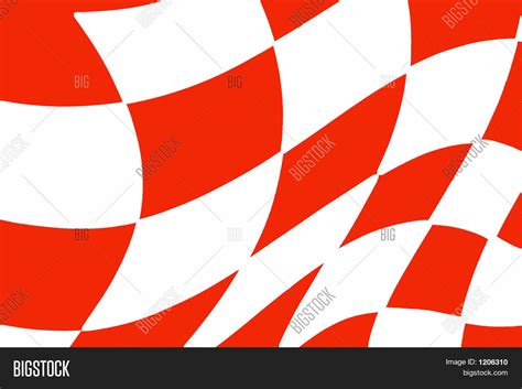 Red White Checkered Flag Image & Photo | Bigstock