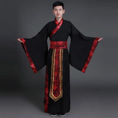 Ancient Chinese Folk dance Costume Men Stage Performance Outfit for Dynasty Men Hanfu Costume ...