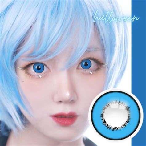 Cosplay UV Halloween Blue Contacts | Anime Lenses – fantasy-icon