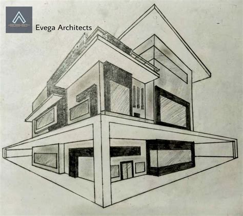 3d double storey modern house elevation design | Interior architecture ...