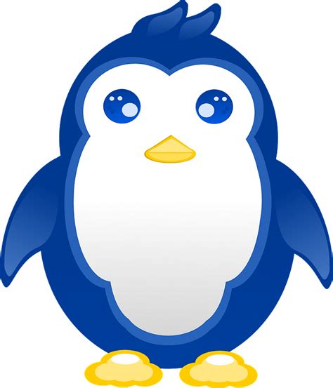 Blue penguin clipart. Free download transparent .PNG | Creazilla