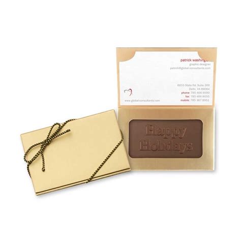 Holiday Chocolate Business Card by CardsDirect