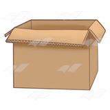 Abeka | Clip Art | Open Cardboard Box