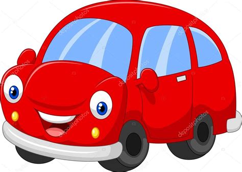 Cartoon red car — Stock Vector © tigatelu #72458125