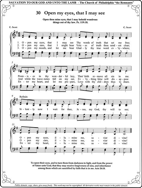 Open My Eyes, That I May See | Gospel song, Words, Hymn