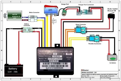 Electric Scooter Electricasl Schematic Diagram