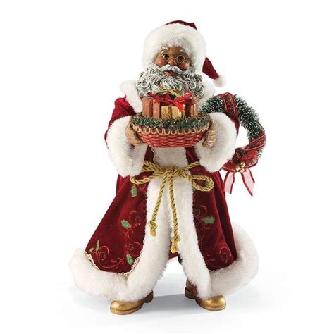 Sharing The Season - Black Santa figurine | Christmas figurines, Santa ...