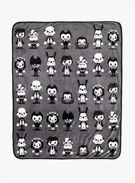 Bendy And The Ink Machine Chibi Characters Plush Throw Blanket | Hot ...