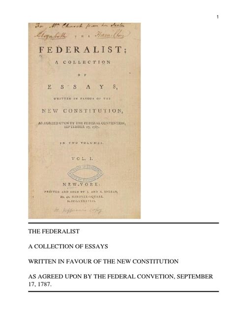 Federalist Papers | The Federalist Papers | Confederate States Of America