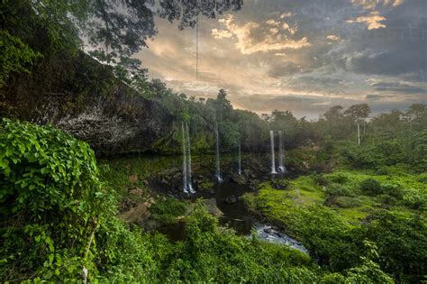 Agbokim-Wasserfall, Ikom, Nigeria, Westafrika, Afrika, lizenzfreies ...