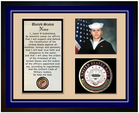 Navy Veteran Oath of Enlistment Display – Navy Emporium