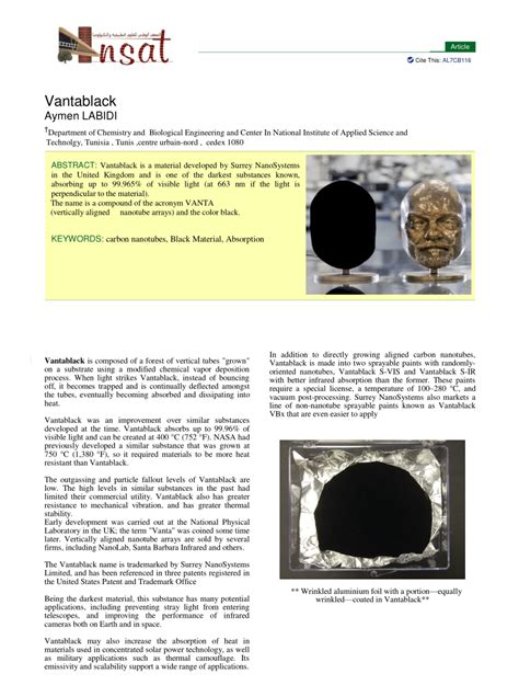 (PDF) Vantablack