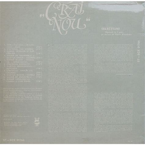 Crai nou (selections) by Ciprian Porumbescu Compositions, LP with ...