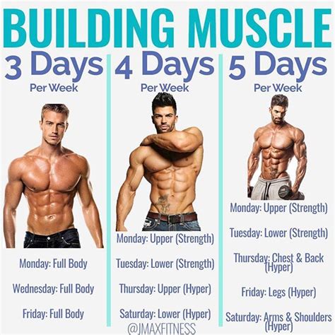 8 Powerful Muscle Building Gym Training Splits - GymGuider.com