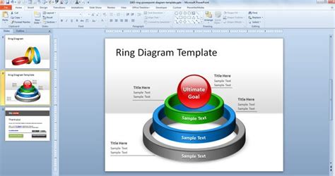 Free Ring PowerPoint Diagram Template - Free PowerPoint Templates - SlideHunter.com