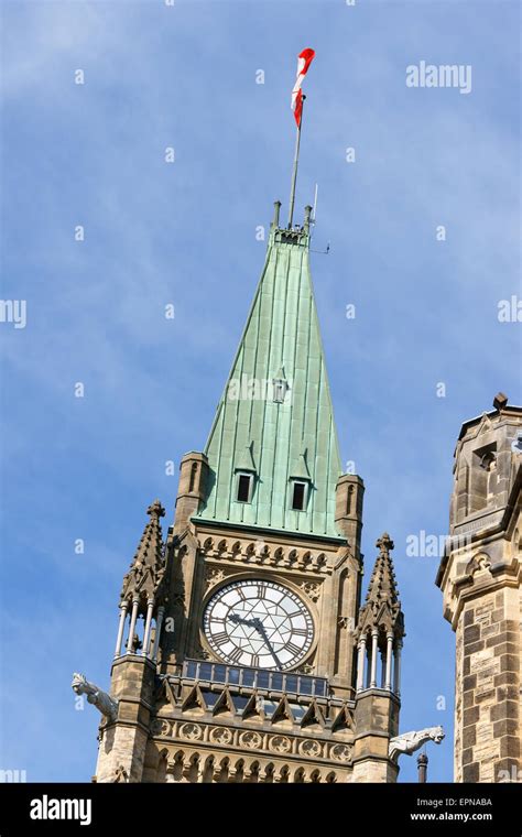 Peace tower flag hi-res stock photography and images - Alamy