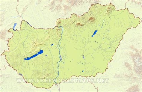 Hungary Physical Map