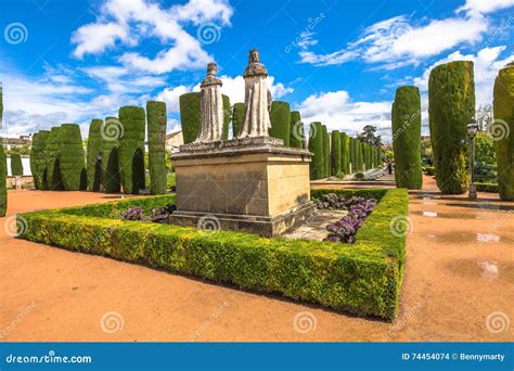 Alcazar Cordoba gardens stock photo. Image of columbus - 74454074