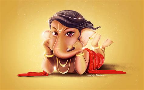 Cute Lord Ganesha HD 4K Wallpapers | HD Wallpapers | ID #20942