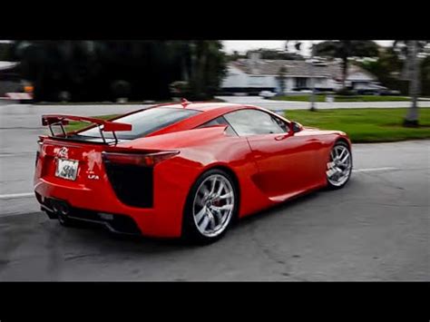 RED on RED Lexus LFA Revving! - YouTube