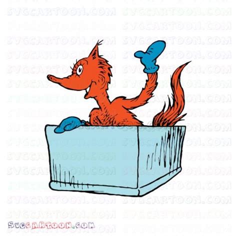 Fox in Socks In A Box Dr Seuss The Cat in the Hat svg dxf eps pdf png