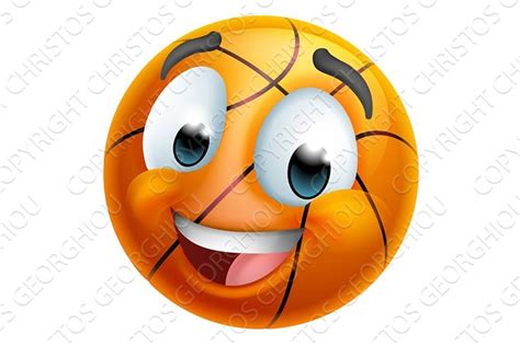 an orange basketball ball with eyes and tongue sticking out from it's side, smiling