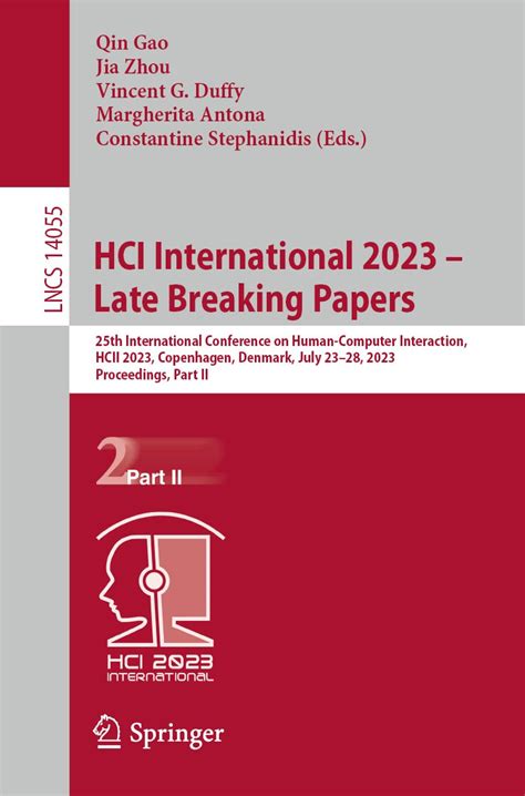 HCI International 2023 – Late Breaking Papers: 25th International ...