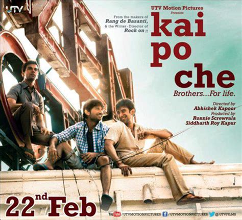 Kai Po Che Movie Poster : kai po che on Rediff Pages