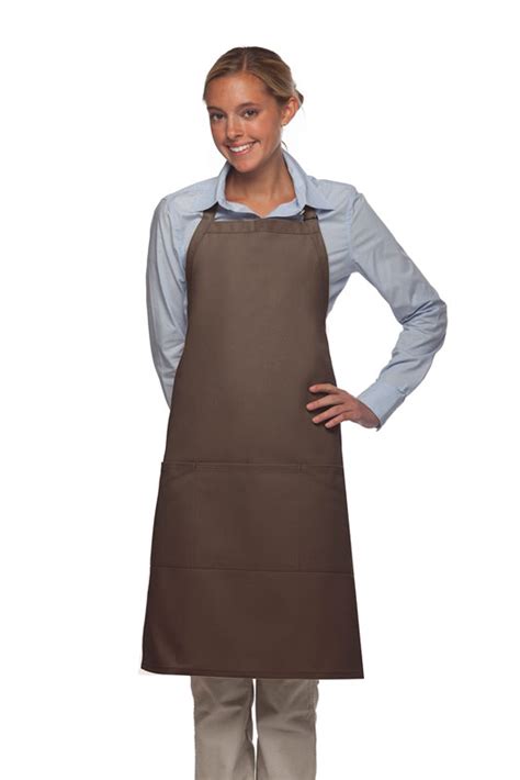 Style 223 Three Pocket Butcher Apron - Brown-223-Brown