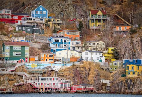 Free stock photo of battery, colorful houses, newfoundland