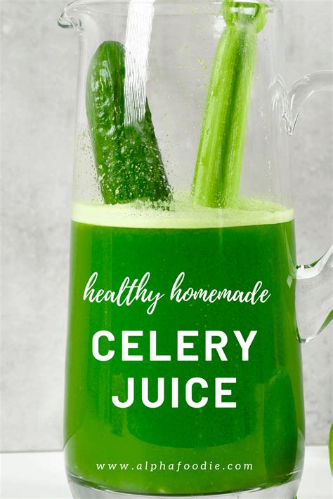 Green Detox Celery Juice Blend - Alphafoodie