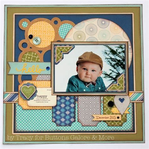 "Hello" Scrapbook Layout | Boy scrapbook layouts, Kids scrapbook, Baby scrapbook