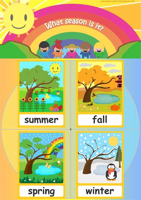 Seasons flashcards - Teach seasons - FREE Flashcards & Posters!