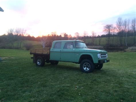 1968 Dodge Crew Cab CUMMINS 12v 4x4 POWER WAGON W200 NO RESERVE! for sale: photos, technical ...