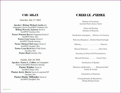 Choir Concert Program Template