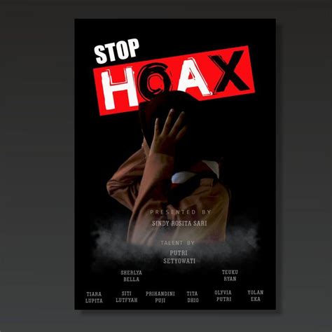 Poster ILM Stop Hoax | Iklan layanan masyarakat, Poster, Inspirasi desain grafis