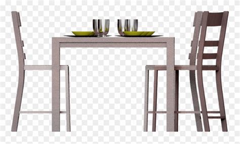 Table Chair Side Png Clipart Bar Stool Table Chair - Dining Table Front View Transparent Png ...