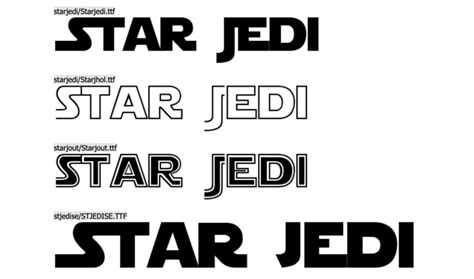 Star Wars Logo Font