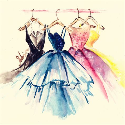 Watercolor Illustration Artworks, Vintage Illustration Art, Fashion ...