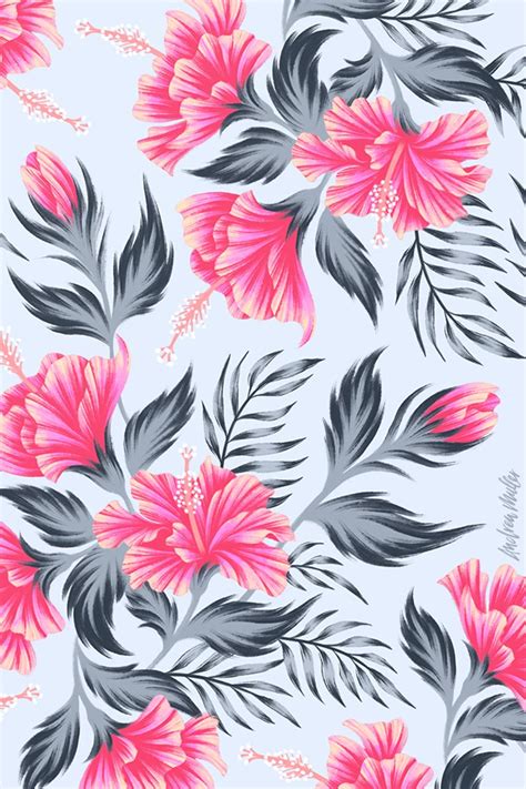 Hibiscus Floral - Andrea Muller Design Portfolio