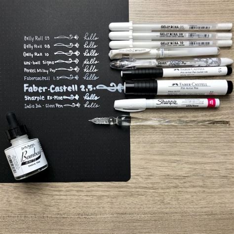 9 Best White Gel Pens and How to Use Them — Joyful Journaler