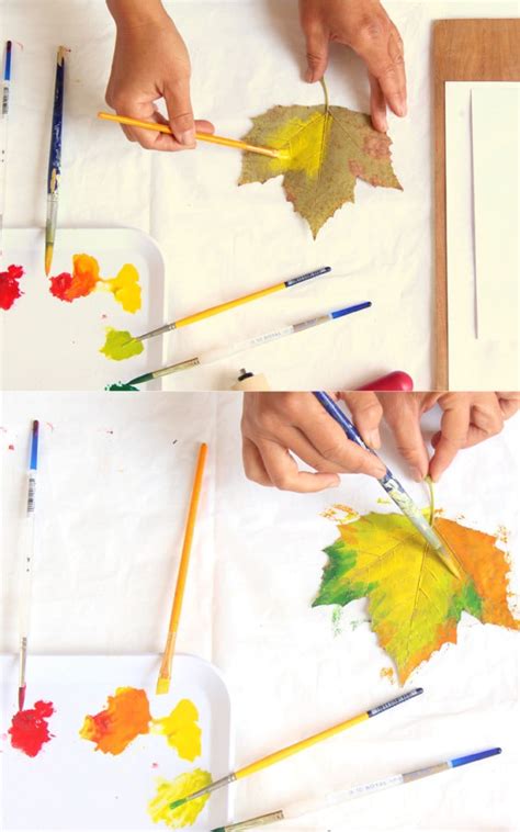 5 Minute Beautiful Leaf Prints Art (& 3 Secret Tips) - A Piece Of Rainbow