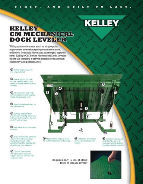 Kelley CM MeChaniCal DoCK leveler