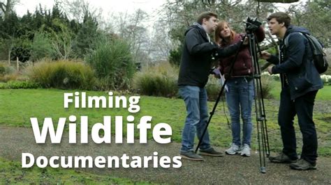 Filming wildlife documentaries at University - YouTube