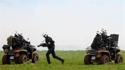 France protests: Demonstrator in critical condition and 16 officers ...